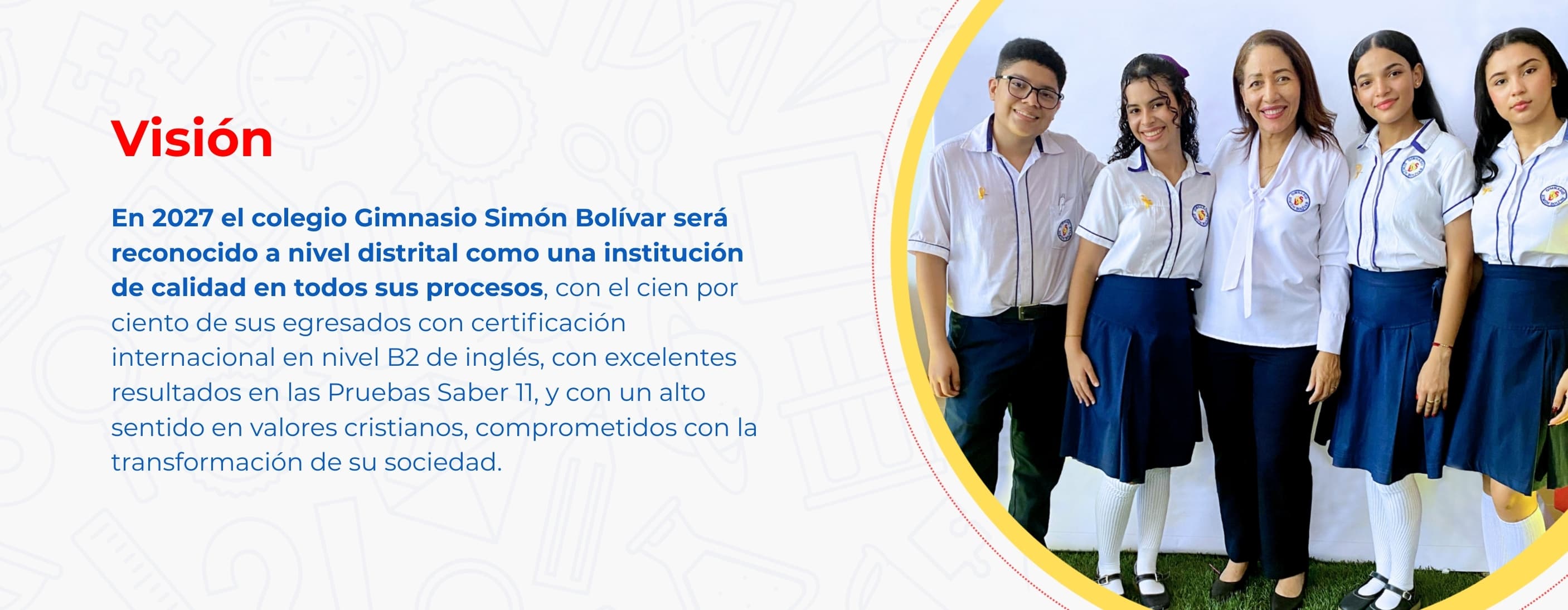 Visión del Gimnasio Simón Bolívar