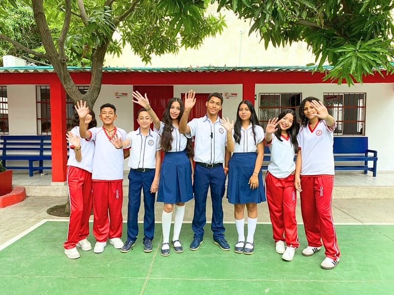 Estudiantes del Gimnasio Simón Bolívar